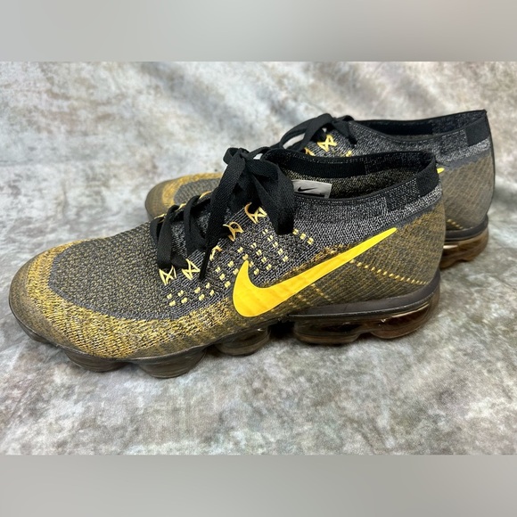 Men\'s Nike Air Vapormax Flyknit Bumblebee Grey Gold Shoes main image 4